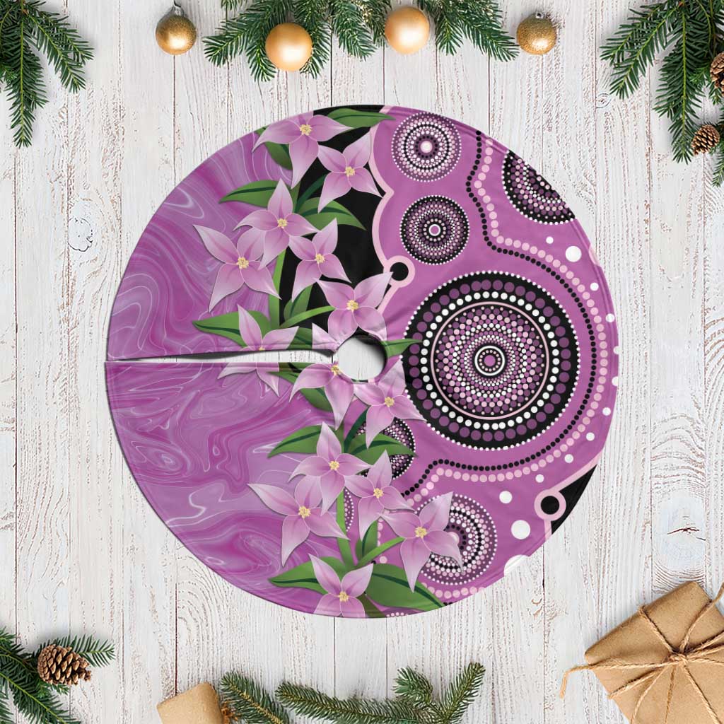 Australia Boronia Tree Skirt Aussie Native Flowers Indigenous Art - Aussie Hoodie
