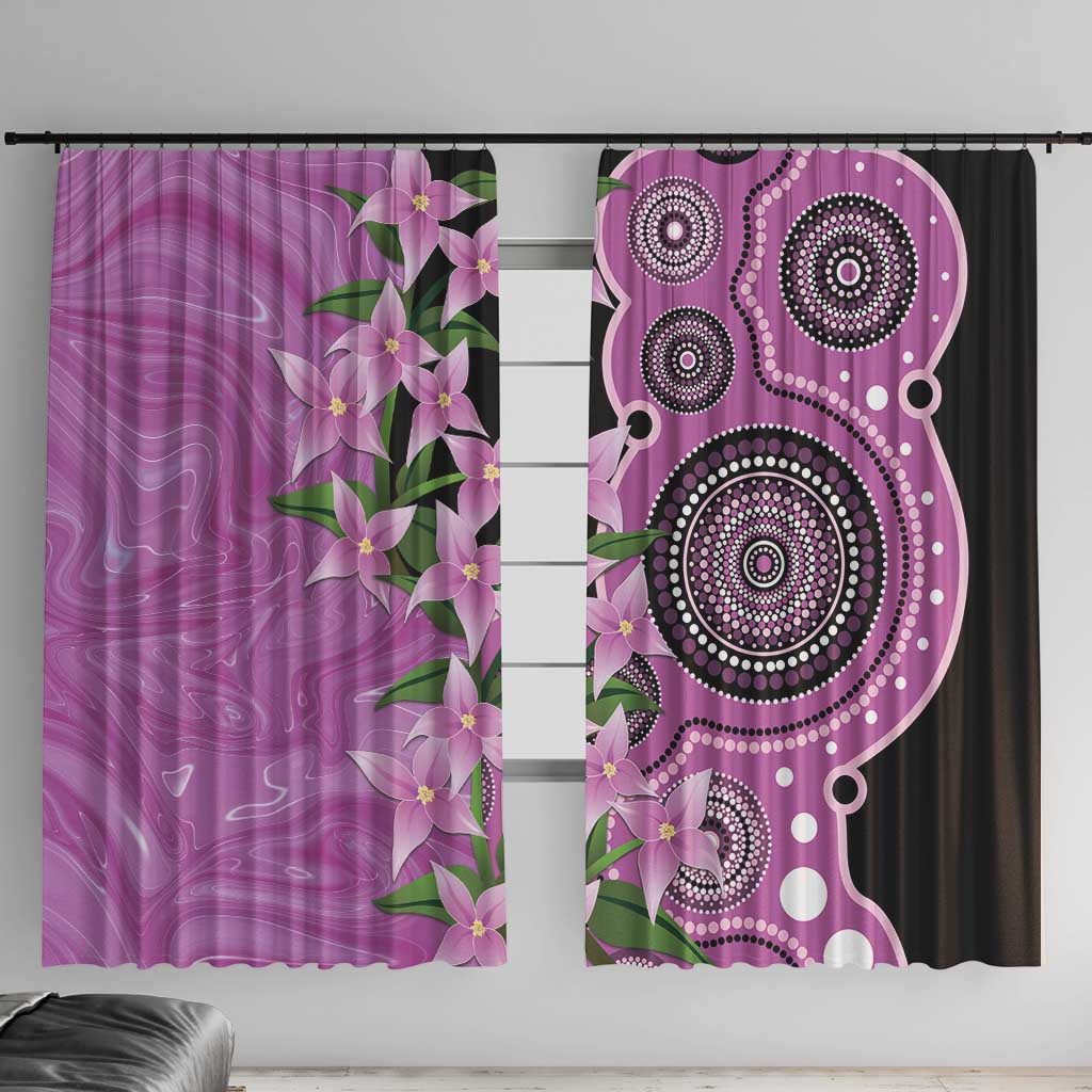 Australia Boronia Window Curtain Aussie Native Flowers Indigenous Art - Aussie Hoodie