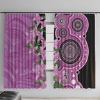 Australia Boronia Window Curtain Aussie Native Flowers Indigenous Art - Aussie Hoodie