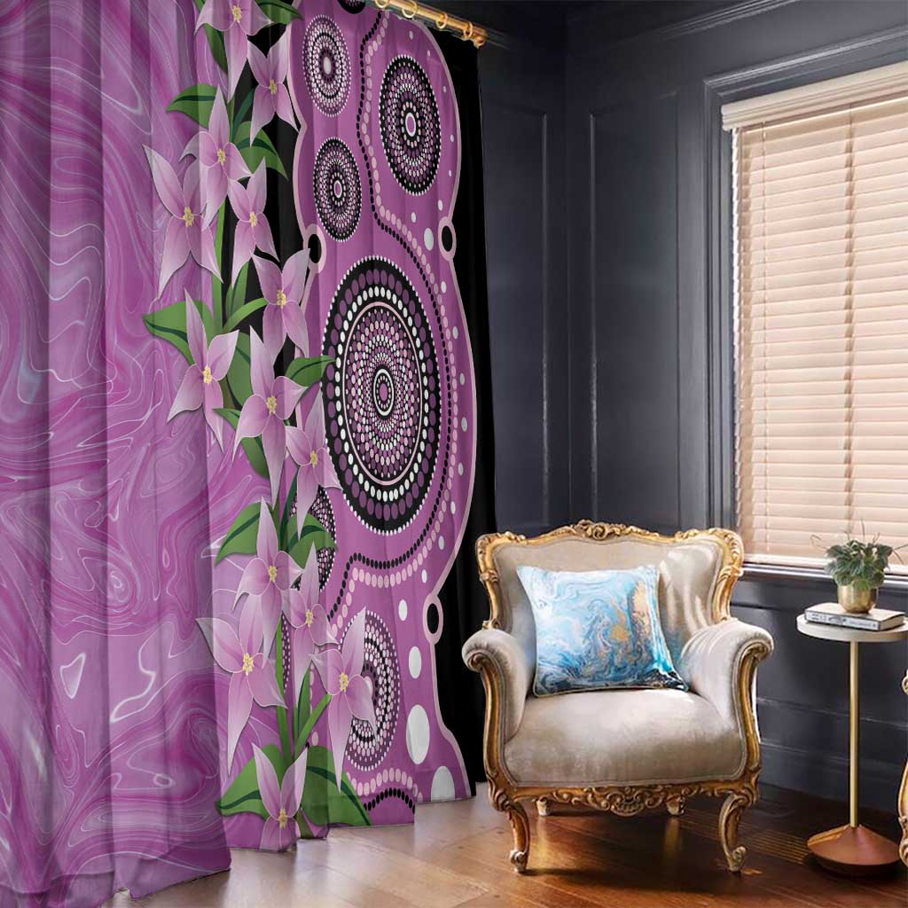 Australia Boronia Window Curtain Aussie Native Flowers Indigenous Art - Aussie Hoodie