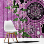 Australia Boronia Window Curtain Aussie Native Flowers Indigenous Art - Aussie Hoodie
