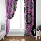 Australia Boronia Window Curtain Aussie Native Flowers Indigenous Art - Aussie Hoodie