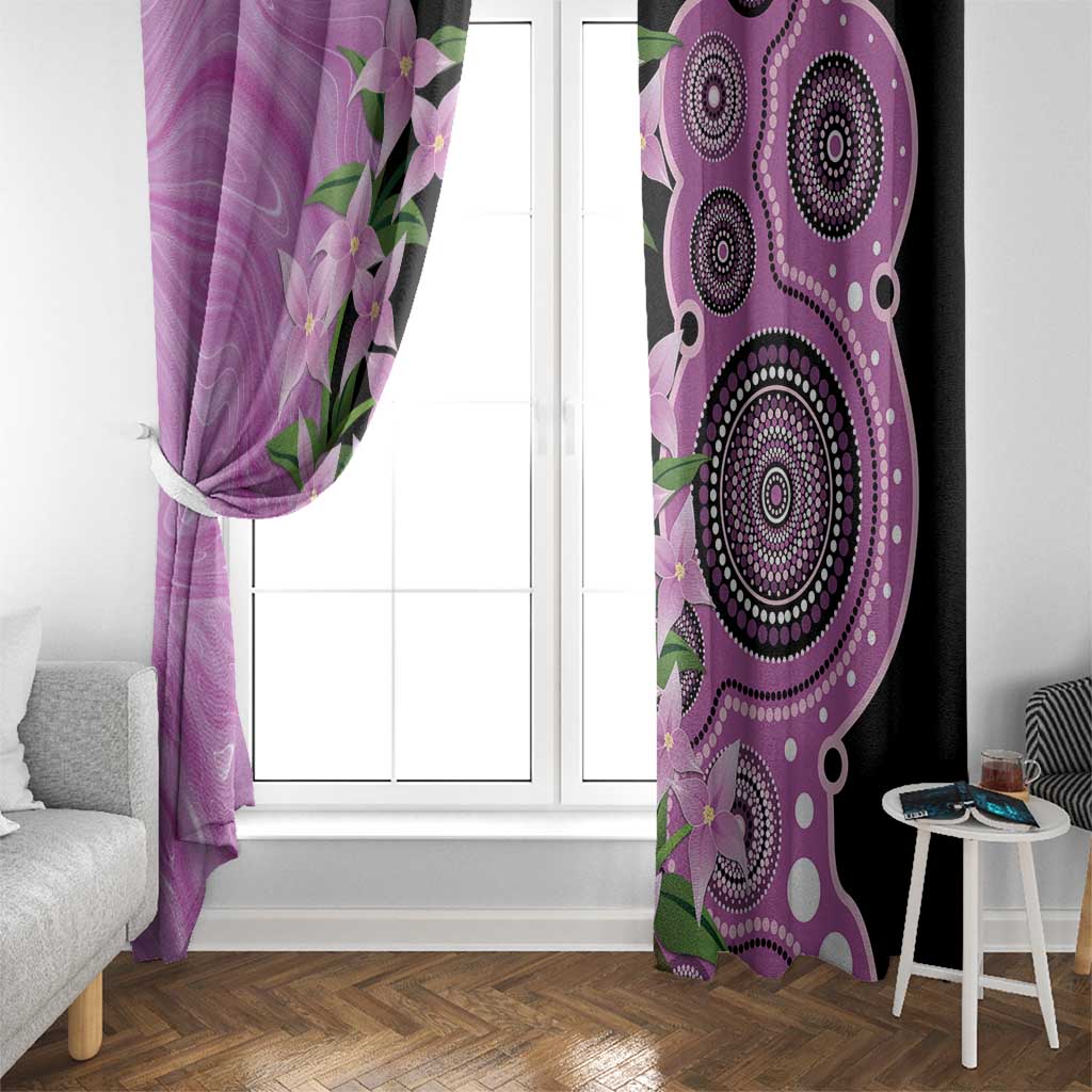 Australia Boronia Window Curtain Aussie Native Flowers Indigenous Art - Aussie Hoodie