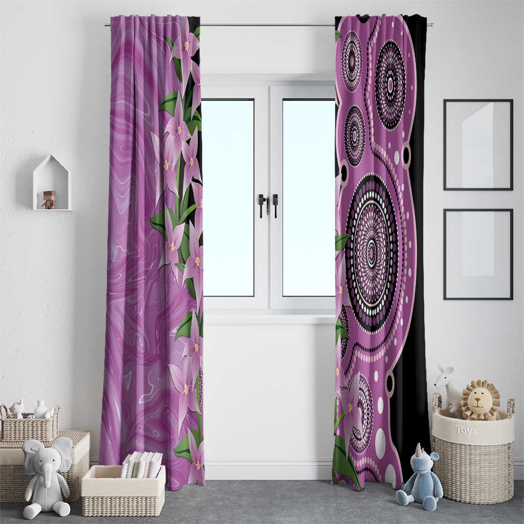 Australia Boronia Window Curtain Aussie Native Flowers Indigenous Art - Aussie Hoodie