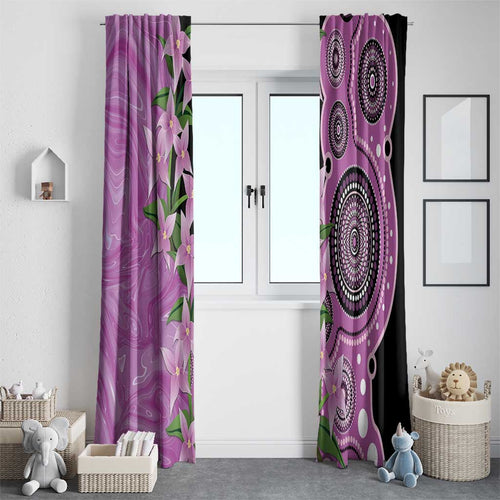 Australia Boronia Window Curtain Aussie Native Flowers Indigenous Art - Aussie Hoodie