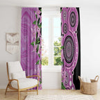 Australia Boronia Window Curtain Aussie Native Flowers Indigenous Art - Aussie Hoodie