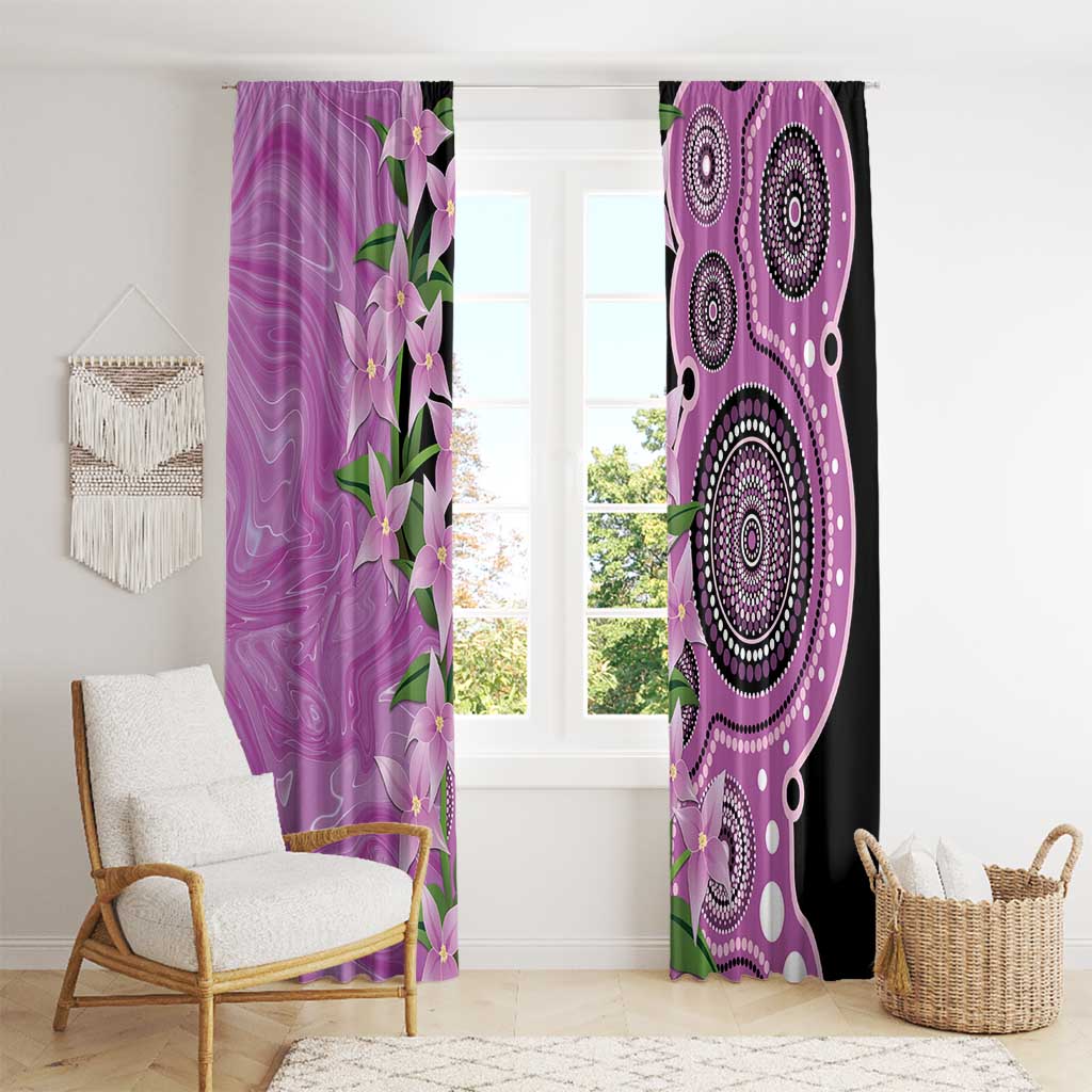 Australia Boronia Window Curtain Aussie Native Flowers Indigenous Art - Aussie Hoodie