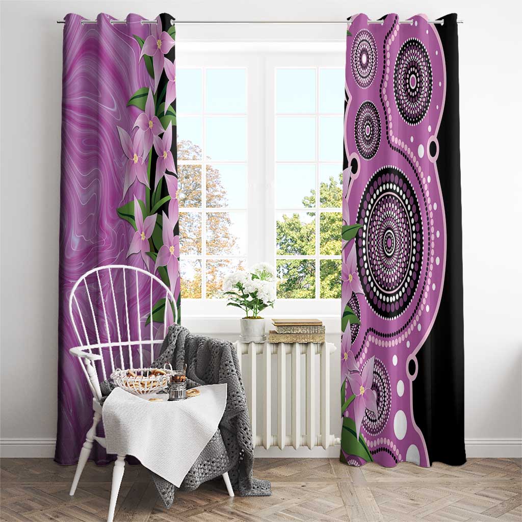 Australia Boronia Window Curtain Aussie Native Flowers Indigenous Art - Aussie Hoodie
