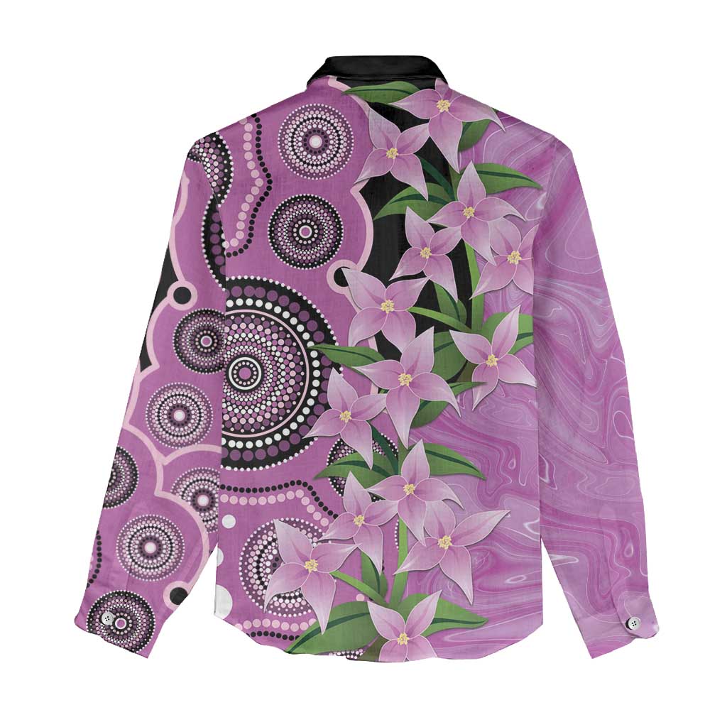 Australia Boronia Women Casual Shirt Aussie Native Flowers Indigenous Art - Aussie Hoodie