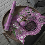 Australia Boronia Wrapping Paper Aussie Native Flowers Indigenous Art - Aussie Hoodie