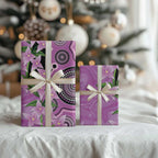 Australia Boronia Wrapping Paper Aussie Native Flowers Indigenous Art - Aussie Hoodie