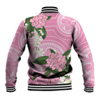 Australia Lilly Pilly Riberry Baseball Jacket Aussie Native Flowers Indigenous Art - Aussie Hoodie