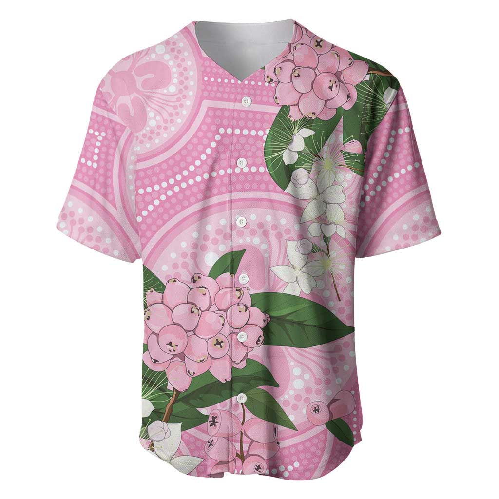 Australia Lilly Pilly Riberry Baseball Jersey Aussie Native Flowers Indigenous Art - Aussie Hoodie