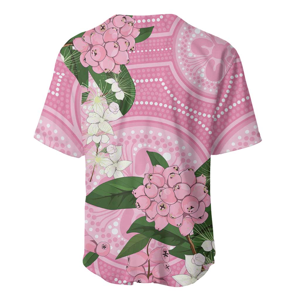Australia Lilly Pilly Riberry Baseball Jersey Aussie Native Flowers Indigenous Art - Aussie Hoodie