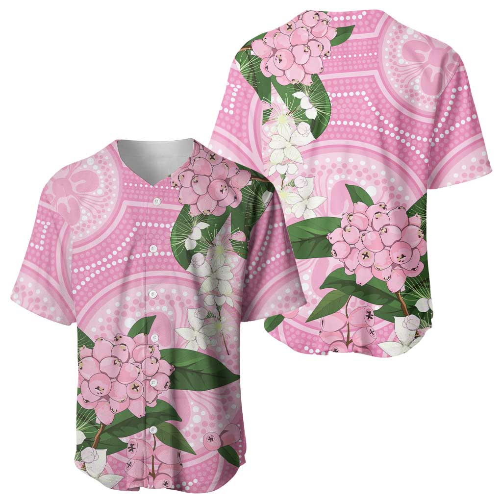 Australia Lilly Pilly Riberry Baseball Jersey Aussie Native Flowers Indigenous Art - Aussie Hoodie