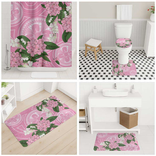 Australia Lilly Pilly Riberry Bathroom Set Aussie Native Flowers Indigenous Art - Aussie Hoodie