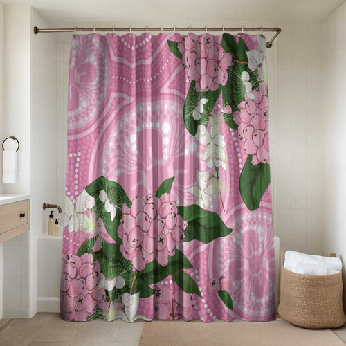 Australia Lilly Pilly Riberry Bathroom Set Aussie Native Flowers Indigenous Art - Aussie Hoodie