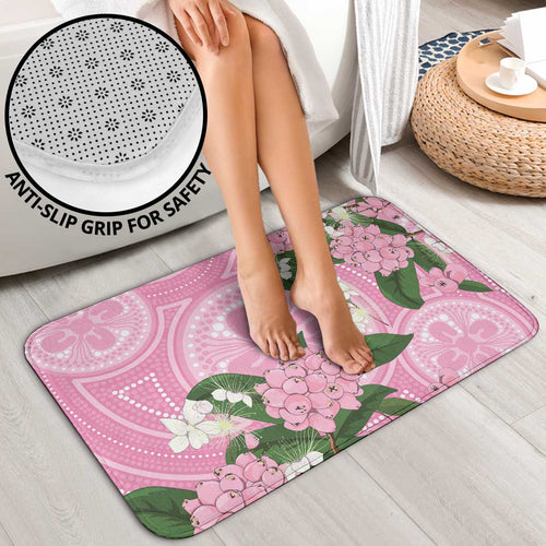 Australia Lilly Pilly Riberry Bathroom Set Aussie Native Flowers Indigenous Art - Aussie Hoodie
