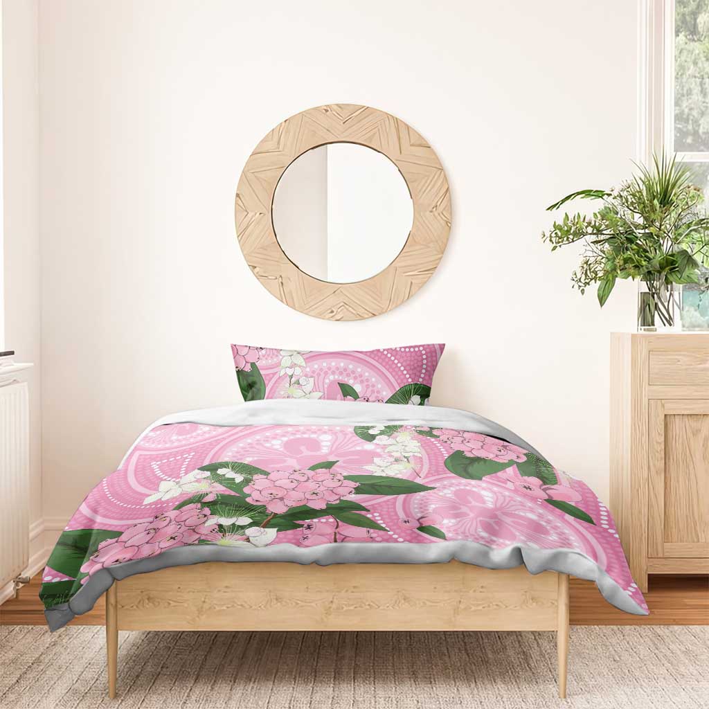 Australia Lilly Pilly Riberry Bedding Set Aussie Native Flowers Indigenous Art - Aussie Hoodie