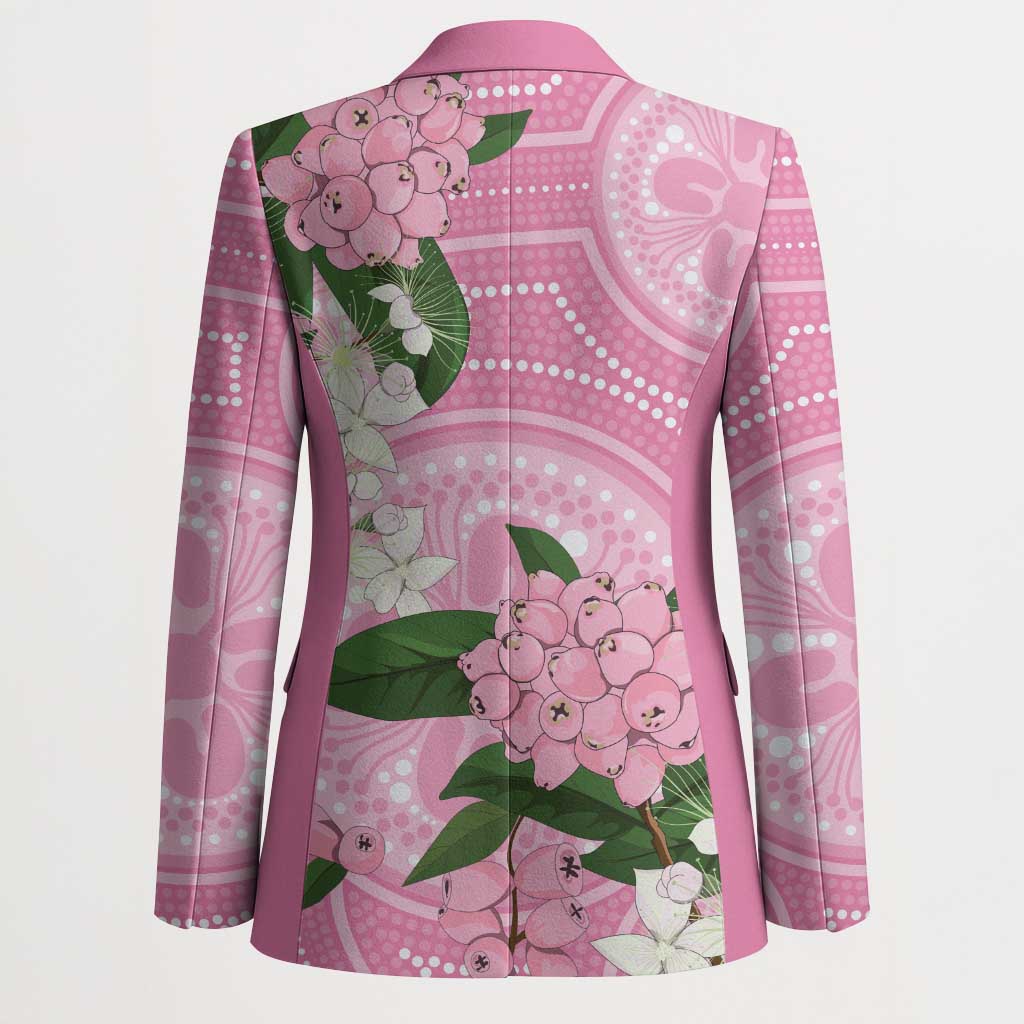 Australia Lilly Pilly Riberry Blazer Aussie Native Flowers Indigenous Art - Aussie Hoodie