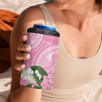 Australia Lilly Pilly Riberry 4 in 1 Can Cooler Tumbler Aussie Native Flowers Indigenous Art - Aussie Hoodie