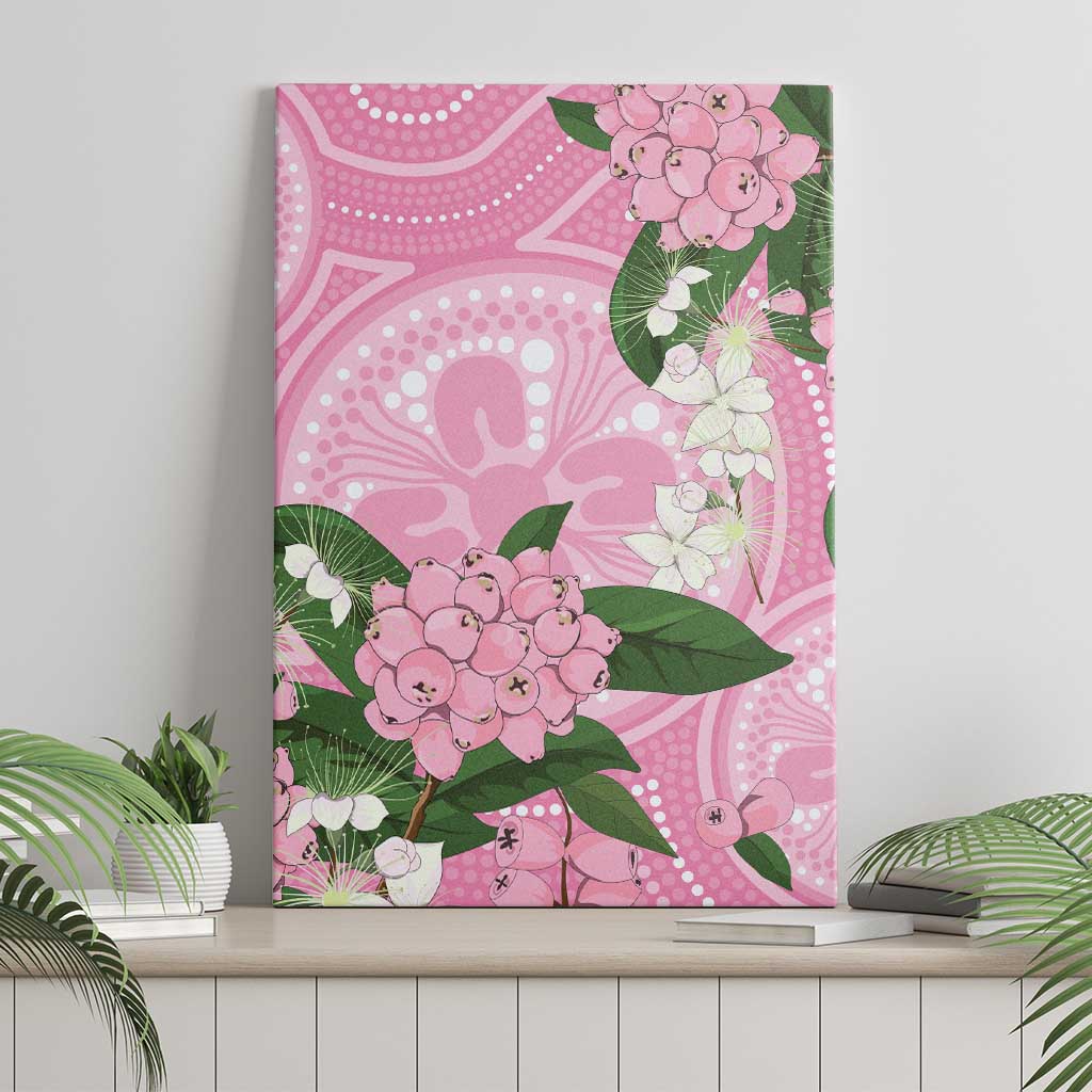 Australia Lilly Pilly Riberry Canvas Wall Art Aussie Native Flowers Indigenous Art - Aussie Hoodie