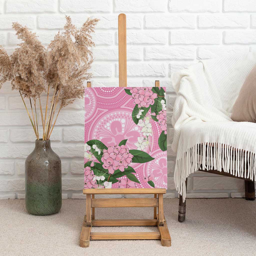 Australia Lilly Pilly Riberry Canvas Wall Art Aussie Native Flowers Indigenous Art - Aussie Hoodie