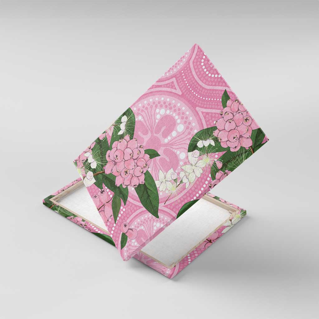 Australia Lilly Pilly Riberry Canvas Wall Art Aussie Native Flowers Indigenous Art - Aussie Hoodie