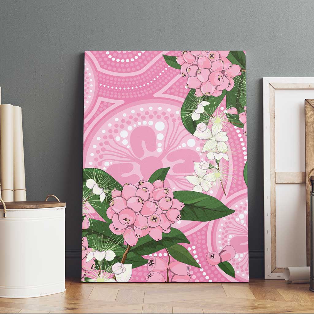 Australia Lilly Pilly Riberry Canvas Wall Art Aussie Native Flowers Indigenous Art - Aussie Hoodie
