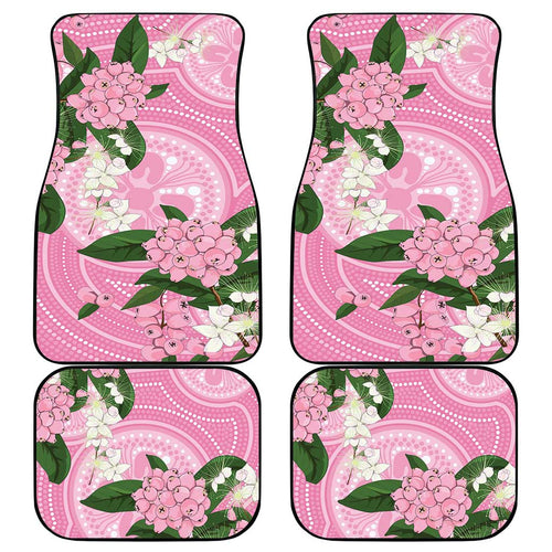 Australia Lilly Pilly Riberry Car Mats Aussie Native Flowers Indigenous Art - Aussie Hoodie