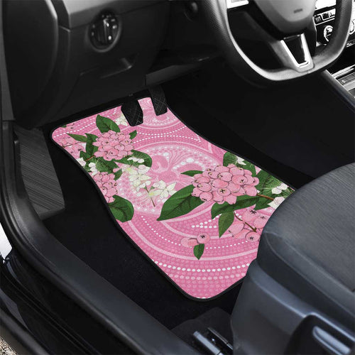 Australia Lilly Pilly Riberry Car Mats Aussie Native Flowers Indigenous Art - Aussie Hoodie