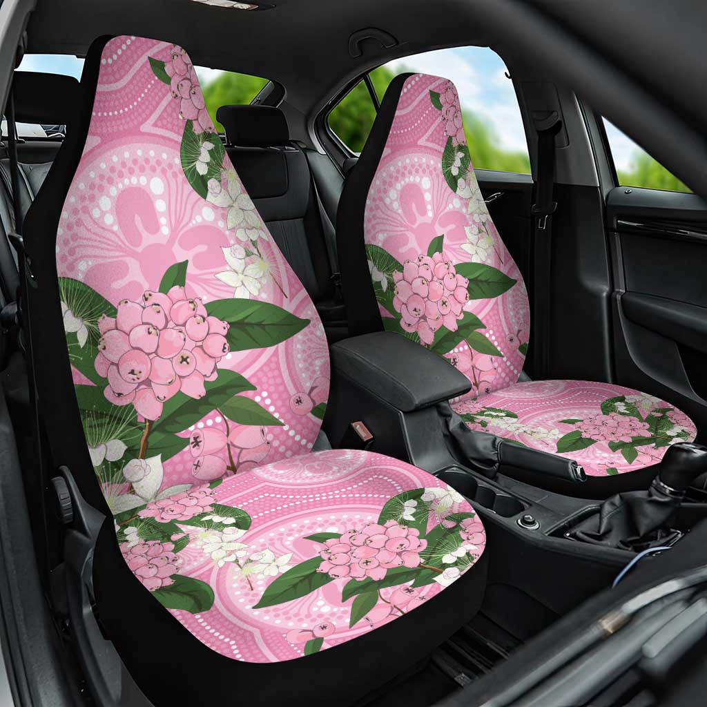 Australia Lilly Pilly Riberry Car Seat Cover Aussie Native Flowers Indigenous Art - Aussie Hoodie