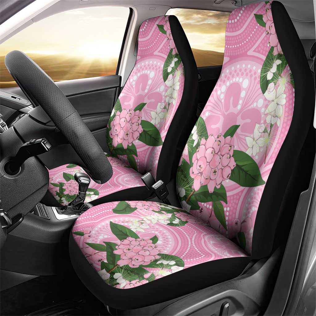 Australia Lilly Pilly Riberry Car Seat Cover Aussie Native Flowers Indigenous Art - Aussie Hoodie