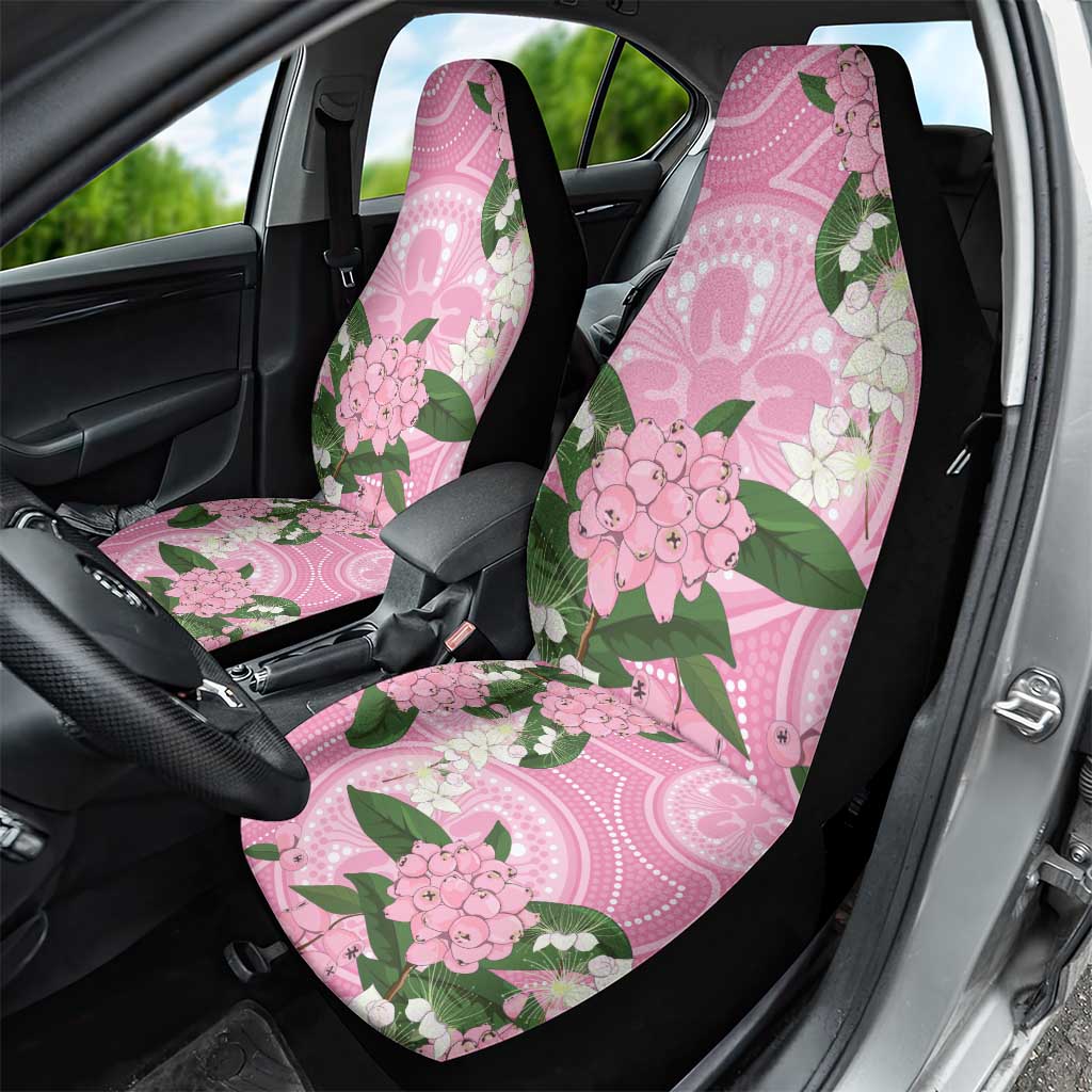 Australia Lilly Pilly Riberry Car Seat Cover Aussie Native Flowers Indigenous Art - Aussie Hoodie