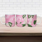 Australia Lilly Pilly Riberry Ceramic Mug Aussie Native Flowers Indigenous Art - Aussie Hoodie