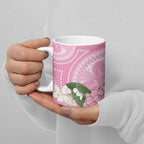 Australia Lilly Pilly Riberry Ceramic Mug Aussie Native Flowers Indigenous Art - Aussie Hoodie