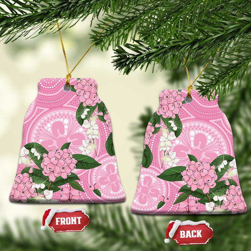 Australia Lilly Pilly Riberry Ceramic Ornament Aussie Native Flowers Indigenous Art - Aussie Hoodie