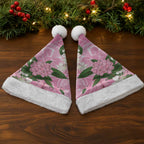 Australia Lilly Pilly Riberry Christmas Santa Hat Aussie Native Flowers Indigenous Art - Aussie Hoodie