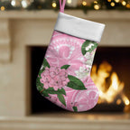 Australia Lilly Pilly Riberry Christmas Stocking Aussie Native Flowers Indigenous Art - Aussie Hoodie