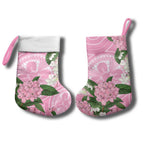 Australia Lilly Pilly Riberry Christmas Stocking Aussie Native Flowers Indigenous Art - Aussie Hoodie
