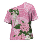 Australia Lilly Pilly Riberry Cross Shoulder Shirt Aussie Native Flowers Indigenous Art - Aussie Hoodie