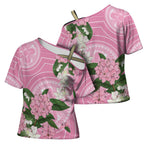 Australia Lilly Pilly Riberry Cross Shoulder Shirt Aussie Native Flowers Indigenous Art - Aussie Hoodie