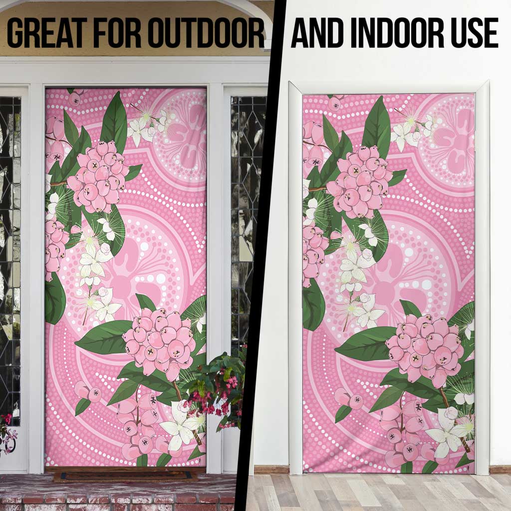 Australia Lilly Pilly Riberry Door Cover Aussie Native Flowers Indigenous Art - Aussie Hoodie