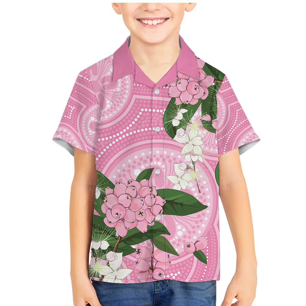 Australia Lilly Pilly Riberry Family Matching Mermaid Dress and Hawaiian Shirt Aussie Native Flowers Indigenous Art - Aussie Hoodie