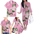 Australia Lilly Pilly Riberry Family Matching Off The Shoulder Long Sleeve Dress and Hawaiian Shirt Aussie Native Flowers Indigenous Art - Aussie Hoodie