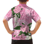 Australia Lilly Pilly Riberry Family Matching Off Shoulder Maxi Dress and Hawaiian Shirt Aussie Native Flowers Indigenous Art - Aussie Hoodie