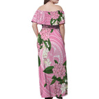 Australia Lilly Pilly Riberry Family Matching Off Shoulder Maxi Dress and Hawaiian Shirt Aussie Native Flowers Indigenous Art - Aussie Hoodie