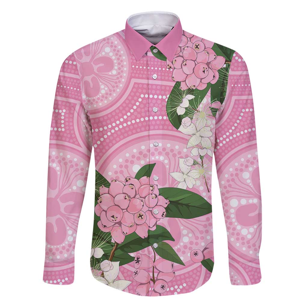 Australia Lilly Pilly Riberry Family Matching Puletasi and Hawaiian Shirt Aussie Native Flowers Indigenous Art - Aussie Hoodie