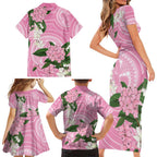 Australia Lilly Pilly Riberry Family Matching Short Sleeve Bodycon Dress and Hawaiian Shirt Aussie Native Flowers Indigenous Art - Aussie Hoodie