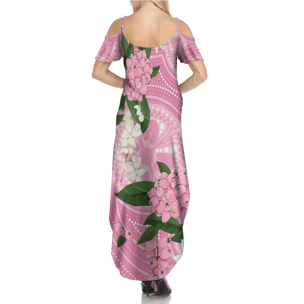 Australia Lilly Pilly Riberry Family Matching Summer Maxi Dress and Hawaiian Shirt Aussie Native Flowers Indigenous Art - Aussie Hoodie